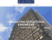 Tablet Screenshot of kalindaservices.com